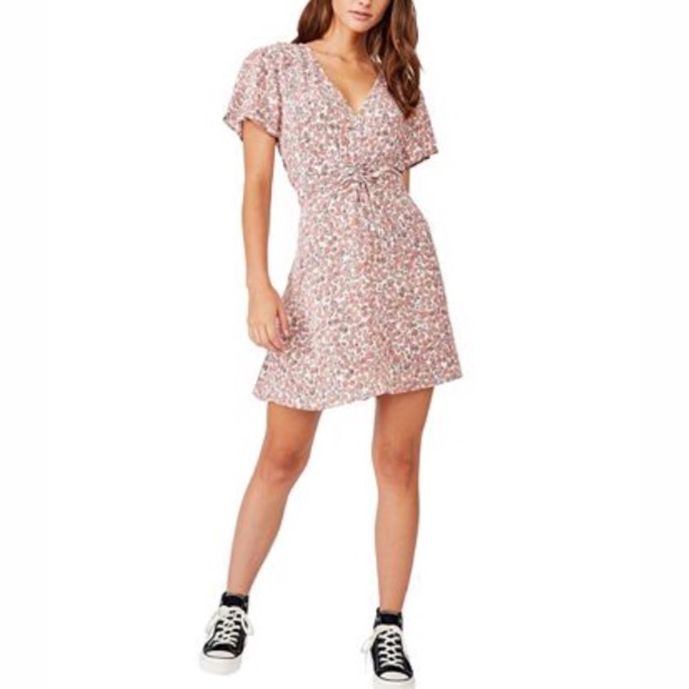 NWT Cotton On Short Sleeve Gathered Dress Size S